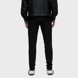 เครื่องแต่งกายลำลองสีดำรัดรูปเอวสูงสำหรับผู้ชายทรงพอดีตัวพร้อมผ้ายืดสำหรับใส่สบายทันสมัย - Product Image 3