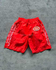 2025 <b>Men's</b> Summer Streetwear 2-Piece Sweat <b>Suit</b> High Quality Nylon Zipper Hoodie Windbreaker and Shorts Set with Front Logo - Product Image 5