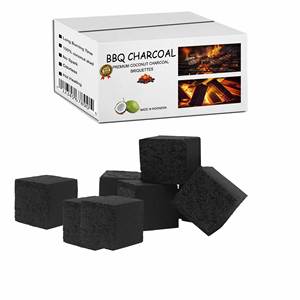 Barbacoa al aire libre sin humo, barbacoa, parrilla de carbón negro, estufa de ahumador, comprador en Europa, Indonesia, briquetas con forma de cubo de cáscara de coco - Product Image 2