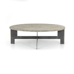 Dessus de table basse ronde en marbre de style moderne et meubles de jardin à pied en bois à bas prix pour la maison et le jardin à forte demande - Product Image 2