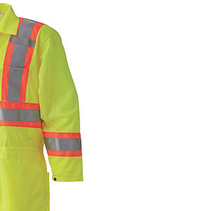 Mono de trabajo de cuerpo entero de colores personalizados con cinta reflectante impermeable a prueba de viento ignífugo mono de seguridad industrial - Product Image 4