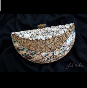 Sac à main de luxe de créateur fait à la main en nacre au meilleur prix par LUXURY CRAFTS Meilleure pochette vintage - Product Image 4