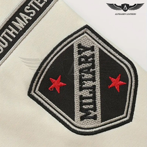 Service OEM stylé Meilleures ventes Vêtements d'hiver personnalisés en toile pour hommes avec logo à l'avant Nouvelle arrivée Vestes d'université de baseball - Product Image 4