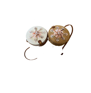 Venta al por mayor de gran capacidad Sling ratán sobre bolsa Bali regalo de boda paja bandolera bolso tejido casual diario fiesta boda - Product Image 4