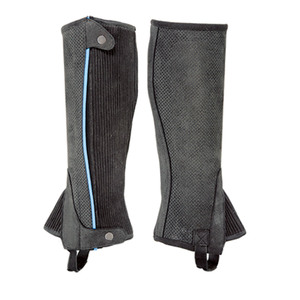 2025 Chaps de cheval occidentaux en cuir pleine fleur véritable imperméable et respirant avec demi-chaps zippés incurvés - Product Image 2