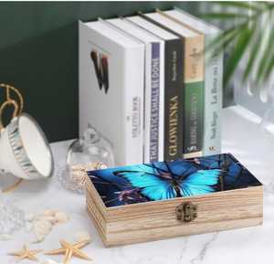 ไม้อะคาเซียทำมือหรูหรากล่องไม้ทำจากไม้สนมะม่วงงานฝีมือป้ายชิปติดผนังเก๋ไก๋จากงานฝีมืองานฝีมือและกล่องไม้ - Product Image 1