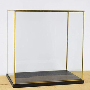 Prix raisonnable verre clair laiton bordure carré bijoux stockage souvenir verre boîte porte latérale grande taille accessoires pour la maison boîte - Product Image 6