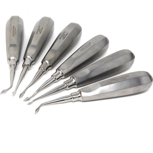 ชุดเครื่องมือทันตกรรม6ชิ้นตัวช่วยยกกระชับเว้าปลายตรงด้านซ้ายขวาของเยอรมันชุดผ่าตัดสำหรับทำฟัน - Product Image 4