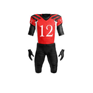 Uniforme de fútbol americano de color liso de diferentes estilos Uniforme de fútbol americano de secado rápido sublimado - Product Image 4
