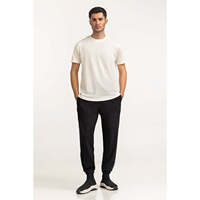 T-shirt basique 100 % coton, jersey premium, design uni, teinture unie, respirant, coupe classique, décontracté, écologique, manches courtes pour homme