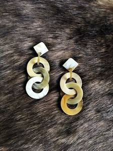 Pendientes brillantes de color acrílico, pendientes de acetato a juego, de resina cuadrada, venta directa de fábrica - Product Image 5