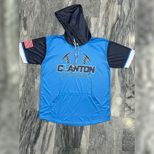 Sudadera con capucha de algodón informal activa para hombre, sudadera con estampado de manga corta de invierno, suministro al por mayor para primavera y verano - Product Image 2