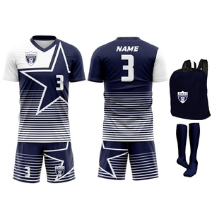 Traje Deportivo Corto de Poliéster 100% Transpirable de Secado Rápido de Alta Calidad para Hombre y Mujer, MOQ Bajo, Uniforme de Fútbol Personalizado por Sublimación OEM - Product Image 2