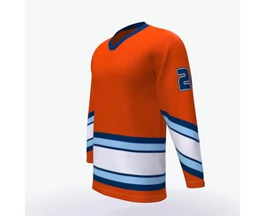 2022 vêtements de sport personnalisés chemises de hockey sur glace uniformes en polyester léger impression de logo personnalisé meilleur design équipement de sport en gros - Product Image 2