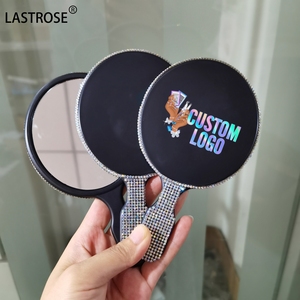 Bán buôn cá nhân duy nhất bên Kính trang điểm Gương vuông Rhinestone cầm tay mỹ phẩm gương với nhãn hiệu riêng nhựa - Product Image 6