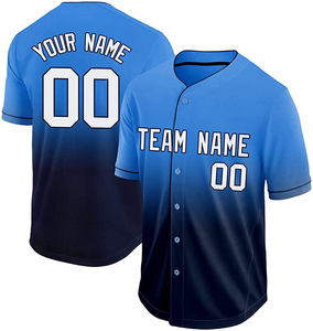 Uniformes de maillot de baseball à séchage rapide respirants sublimés en polyester 100% personnalisés - Product Image 4