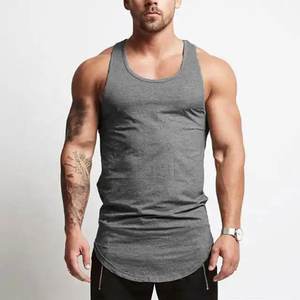Débardeurs d'entraînement à séchage rapide pour hommes nouveauté vêtements de fitness tricotés respirants pour la musculation vente en gros de débardeurs à séchage rapide - Product Image 3