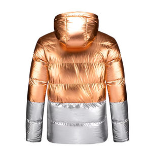 Chaqueta Metálica de Moda para Mujer, Chaqueta Acolchada Brillante, Chaqueta Ligera de Invierno, Ropa Exterior de Moda Personalizada OEM - Product Image 2