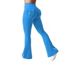 Mode Leggings Crossover Taille Haute Femmes Gym Leggings V Forme dans Ascenseur Fitness Yoga Leggings Gym Workout Skinny Sportswear - Product Image 4