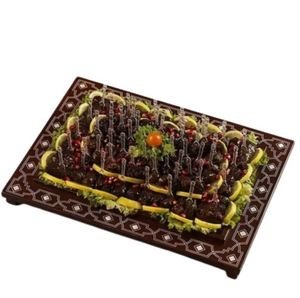 Modern Luxury Design Christmas Decorative Wooden Serving <b>Tray</b> New Arrival for Home Kitchen Restaurants - Product Image 2