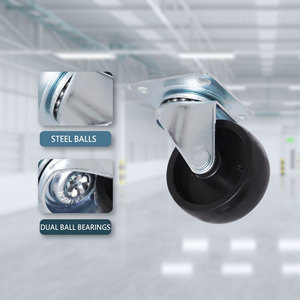 2 Inch <b>Swivel</b> Caster Wheel for Dining/Kitchen Top <b>Plate</b> Mounting Furniture Desk Cabinet - Product Image 4