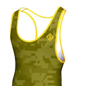 Débardeurs de lutte personnalisés en gros pour adultes, grandes tailles, imprimés par sublimation, respirants, écologiques, avec coutures durables - Product Image 3