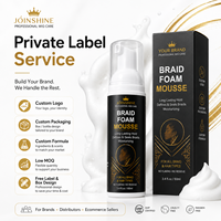 Fabricant de mousse coiffante pour tresses sous marque privée, fixation forte et anti-frisottis pour tresses africaines et torsades