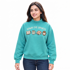Sudadera de cuello alto personalizada con logotipo, nueva colección de otoño para mujer, sudadera de manga larga de alta calidad, estilo oversize. - Product Image 1
