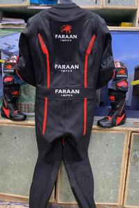 Combinaison de course de moto en cuir personnalisée, équipement de protection pour motard, combinaison de moto en cuir épais, prix compétitif, vêtements de course noirs - Product Image 5