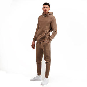 Otoño Invierno moda ropa de hombre traje de talla grande conjunto de dos piezas estampado con capucha pantalones de chándal suéter Rhinestone hombres chándales - Product Image 1