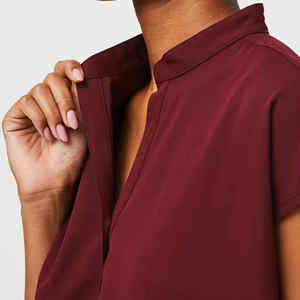 Enfermera Hospital Scrubs Jogger Scrubs Elástico Spandex Mujeres Hospital Medical Uniformes OEM Medical Scrubs Sets - Product Image 5