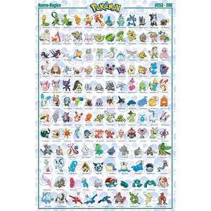 Collection d'affiches d'anime Pokémon Région d'Hoenn # 252-386) Affiche - Product Image 1