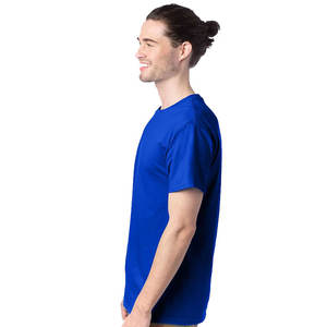 Camisetas de manga corta con cuello redondo y serigrafía personalizada transpirable Azul Real - Product Image 3