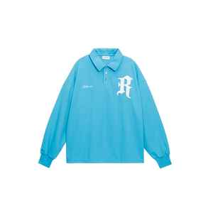 Polo extragrande de manga larga para hombre estilo Streetwear Polo de hip hop extragrande para hombre - Product Image 1