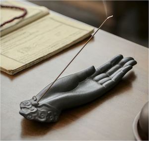 Porte-bâton d'encens en métal, design de luxe personnalisé, forme de main, haute qualité, vente en gros, parfum de maison pour la méditation de décoration intérieure - Product Image 2