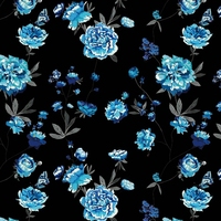 Poliéster Koshibo Chifón Diferentes tipos de estilos de patrón de flores Impresión digital para bodas Damas Imprimir Diseñador Tops Tela