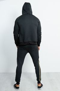 Ensemble de pantalons de survêtement à capuche en coton décontracté pour hommes, jogging grande taille XL, survêtement au design personnalisé, survêtement à usage sportif avec logo - Product Image 4