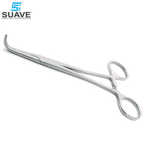 Pinces chirurgicales courbées 7,5 mm en acier inoxydable de haute qualité, manuelles et réutilisables - SUAVE SURGICAL INSTRUMENTS - Product Image 4
