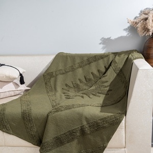 Estética tejida a mano algodón orgánico Vintage multicolor sólido acolchado ecológico peso ligero manta para invierno - Product Image 5