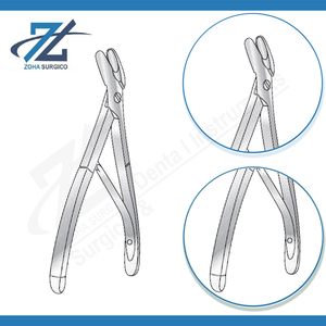 Pinza Trotter Angulada Lateral, Resistente, con Unión Roscada, Mordida de 10 mm, 203 mm de Largo, Fabricante de Instrumentos Quirúrgicos de Acero Inoxidable en Pakistán - Product Image 3