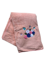 Serviette de bain en polaire pour adulte, couleur unie corail, en polyester, logo brodé, séchage rapide, super absorbante, écologique, personnalisable