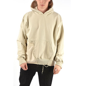 Marque de distributeur personnalisée Manches longues Sweat à capuche léger de détresse Concevez votre propre logo Sweat à capuche de détresse pour hommes - Product Image 1