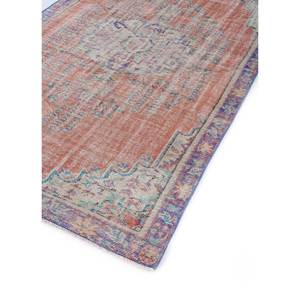 Alfombras Vintage de Lana 9x12 en Rojo y Naranja, con Patrón de Medallón Anudado a Mano, para Hogar y Sala de Estar, Alfombra Rectangular para Pasillo - Product Image 2