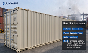 Nouveau conteneur maritime de fret sec High Cube de 45 pieds, conteneur en acier Corten de 86 m³ avec plancher en bois, certifié BV LR ABS CCS - Product Image 5
