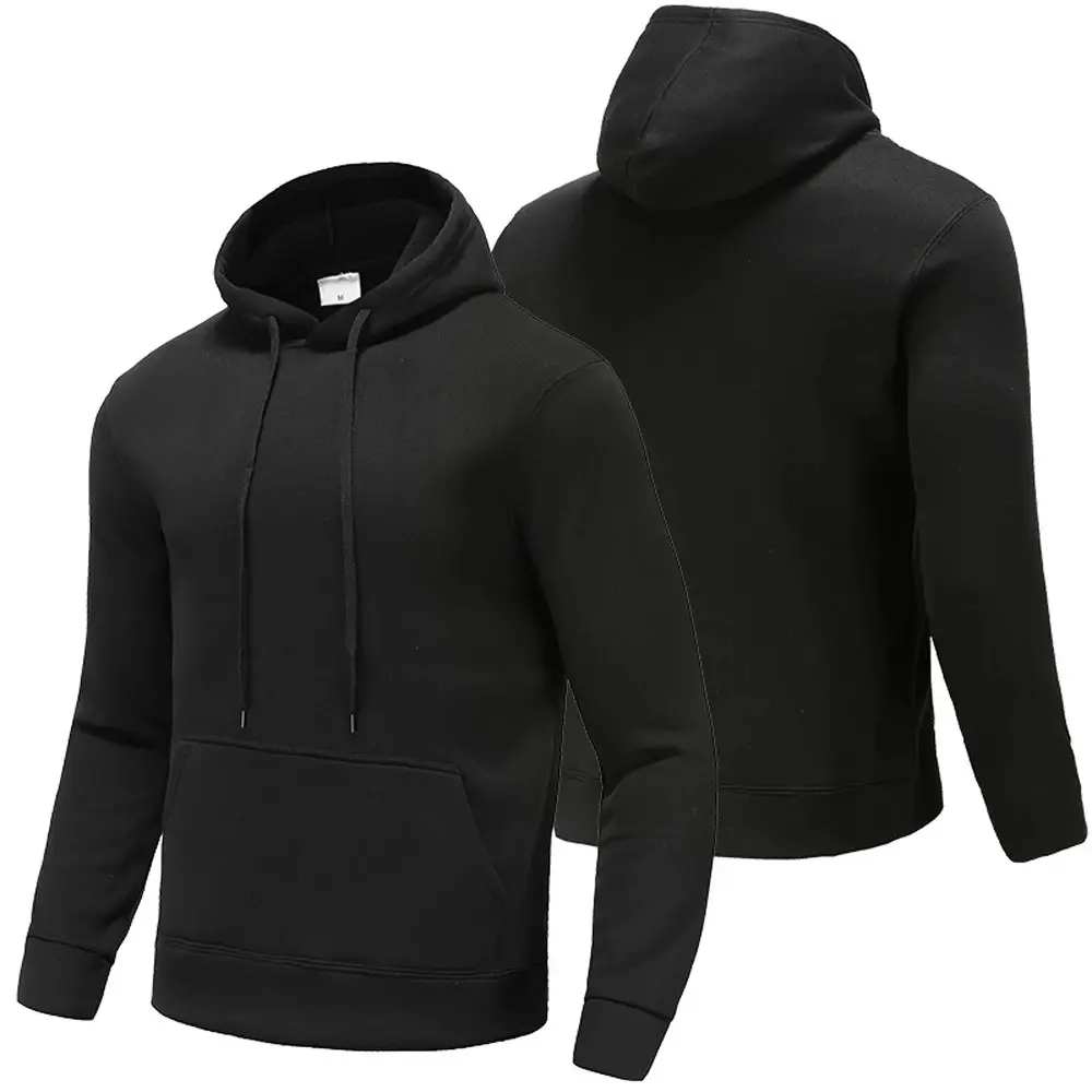 Sonbahar polar erkek Hoodies düz renk gevşek tişörtü açık spor rahat kadife kapüşonlu kazak Unisex uzun kollu Tops