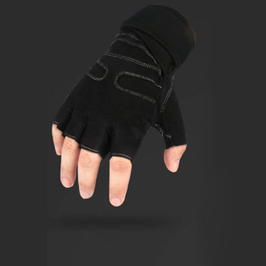 Gants de sport de levage de vélo personnalisés pour homme et femme Gants de course à demi-doigts avec support de poignet - Product Image 2