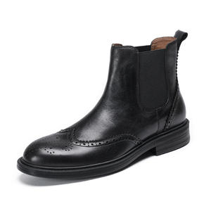 Botines de Gamuza con Suela Antideslizante y Plantilla Acolchada para Oficina y Reuniones de Negocios - Product Image 1