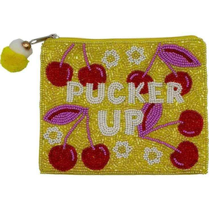 Pochette et porte-monnaie avec broderie de perles de rocaille avec logo personnalisé en gros - Product Image 2