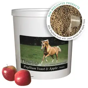 Damino Psyllium Yeast   Apple Pellets Normalizes the Intestinal Flora and Reduces risk of Digestive Problems 3kg