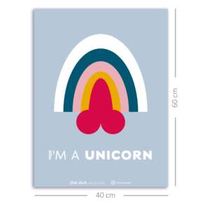 Orion's Modern I'm a Unicorn <b>Poster</b> Stylish Wall Decor Made of Paper - Product Image 4